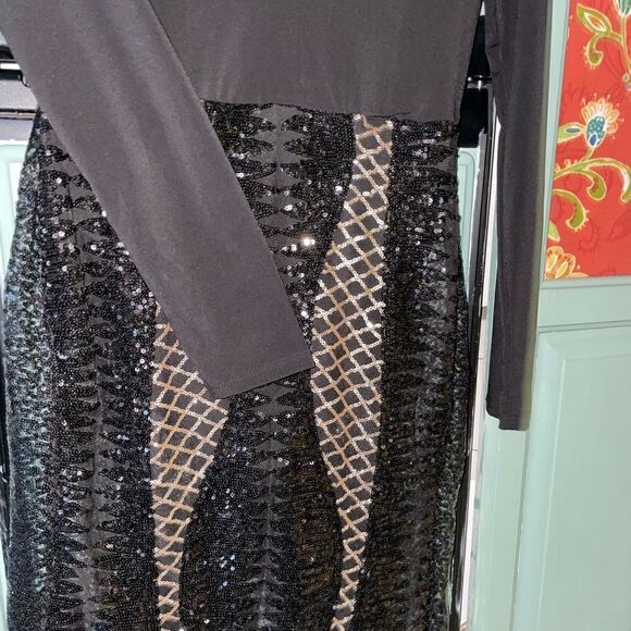Nwt fashion Nova Your lucky night sequin dress sz L - Picture 9 of 14